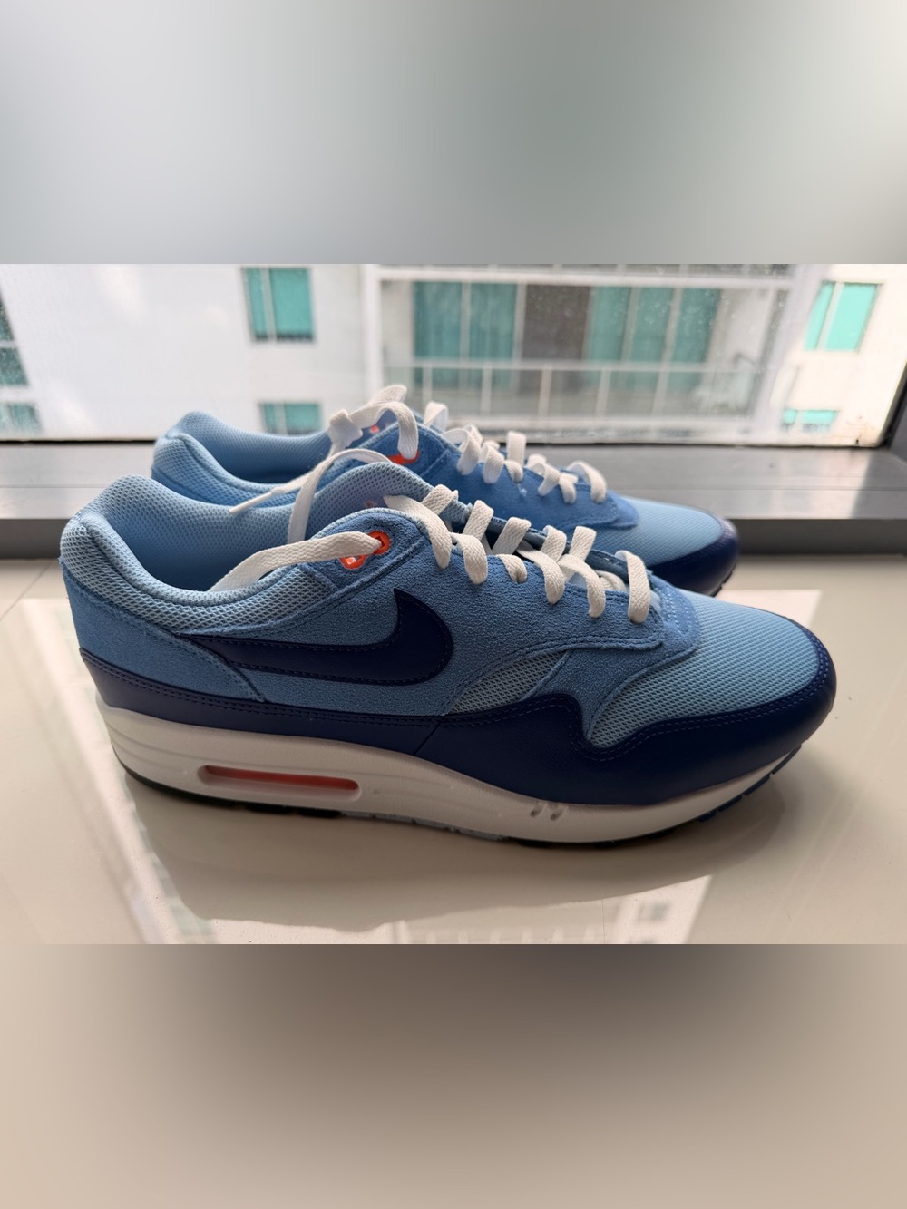 Nike Men's Air Max 1 Essential 'Psychic Blue' BNWOT - Picture 2 of 4